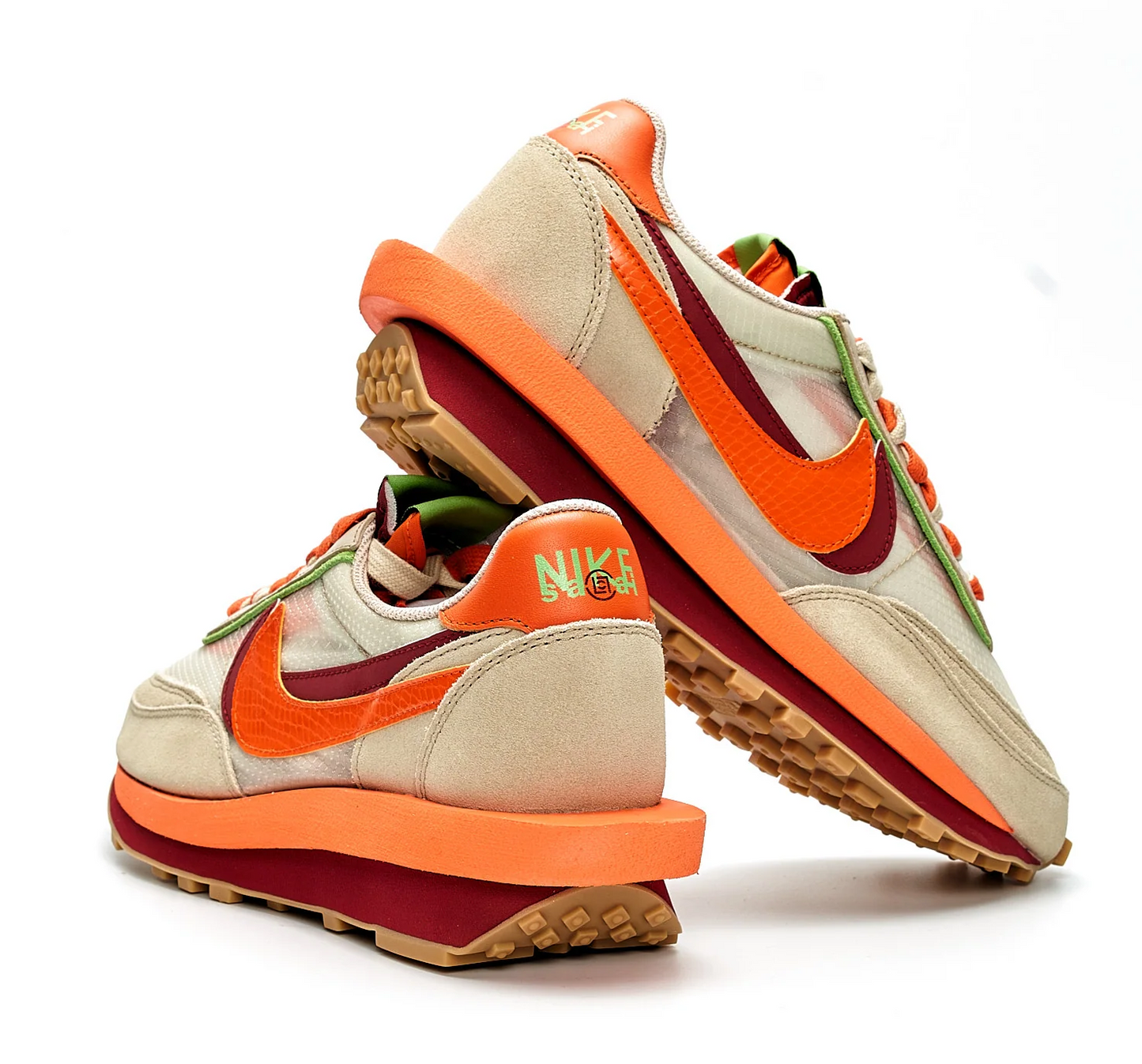 NIKE LD WAFFLE X SACAI CLOT NET ORANGE