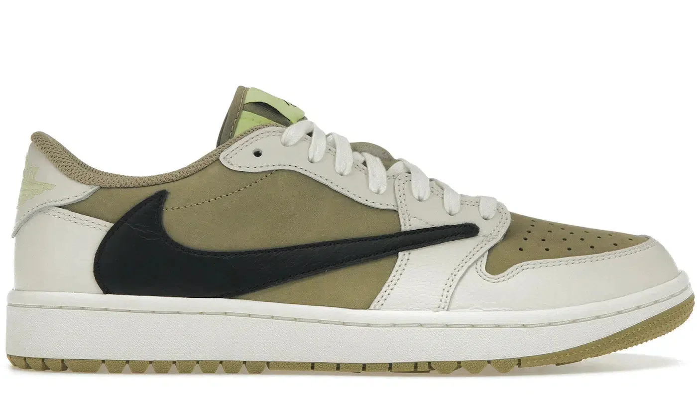 AIR JORDAN 1 LOW OG GOLF TRAVIS SCOTT NEUTRAL OLIVE