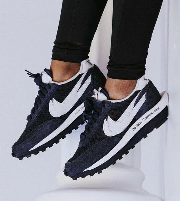 NIKE LD WAFFLE X SACAI FRAGMENT DESIGN BLUE VOID