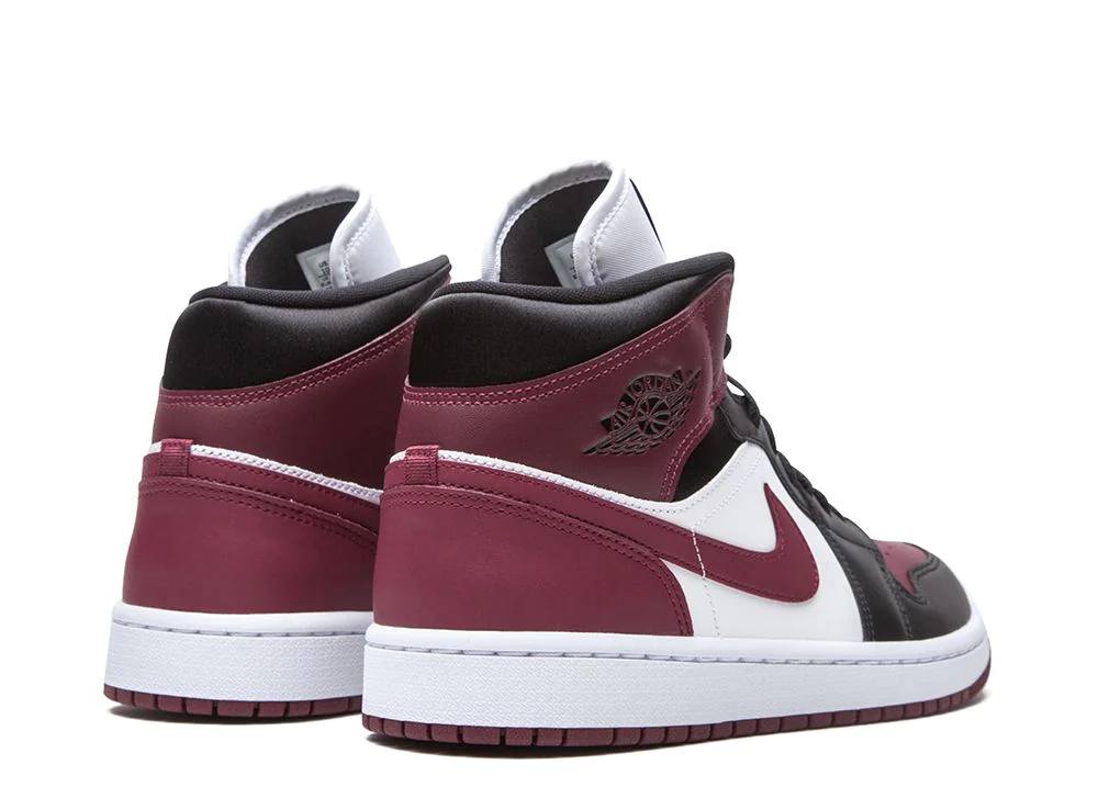 AIR JORDAN 1 MID MAROON BLACK GOLD