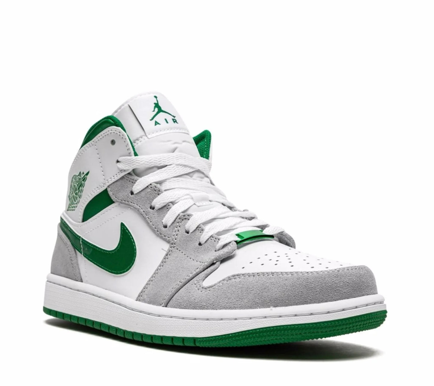 AIR JORDAN 1 MID GREY GREEN