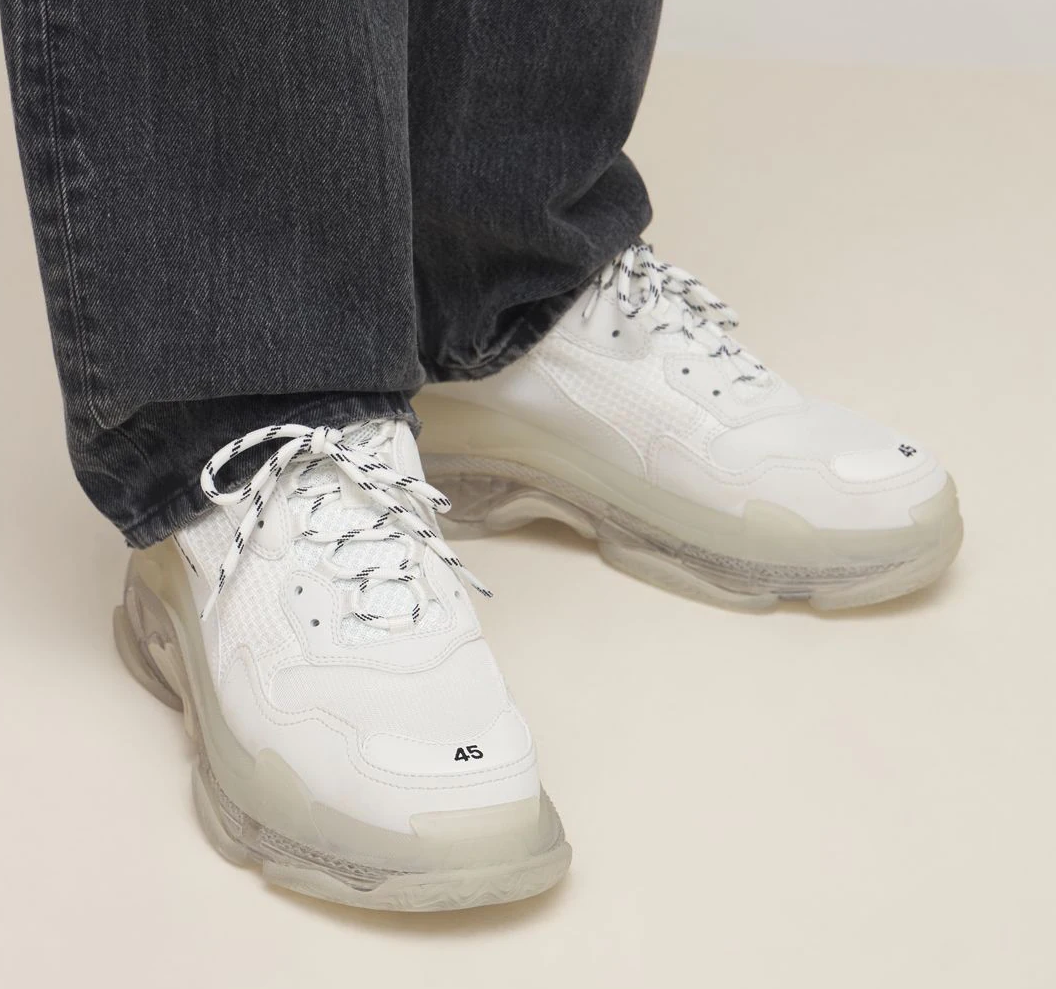 BALENCIAGA TRIPLE S SUELA TRANSPARENTE