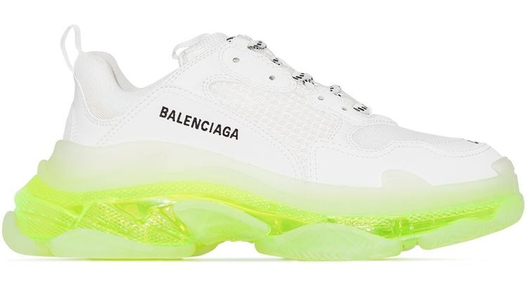 BALENCIAGA TRIPLE S BLANCA/FLUOR