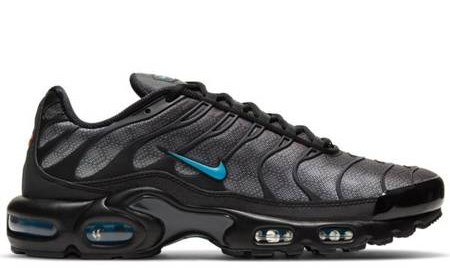 NIKE AIR MAX PLUS "BLACK/LASER BLUE"