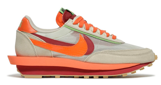 NIKE LD WAFFLE X SACAI CLOT NET ORANGE